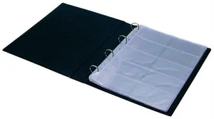 Vizitkár krúžkový, na 400 ks, PANTAPLAST, čierny
